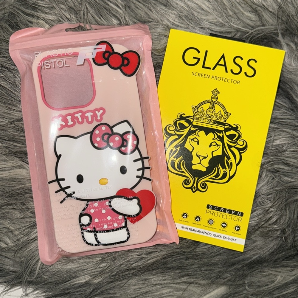 Hello Kitty Phone Case with Screen Protector